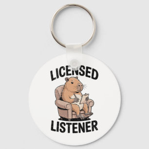 Licensed Listener Capyra Therapist Mental Health H Key Ring