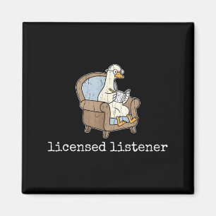 Licensed Listener Goose School Graduation Design Magnet