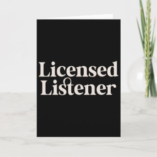 Licensed Listerner Mental Health Therapist School Card