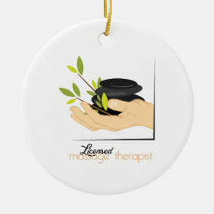 Licensed Massage Therapist Ceramic Tree Decoration
