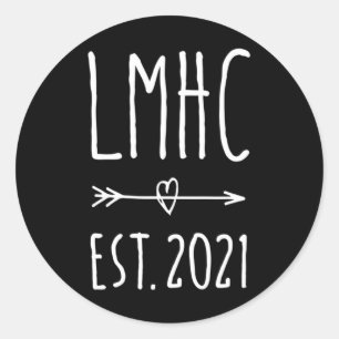 Licensed Mental Health Counsellor 2024 Graduation  Classic Round Sticker