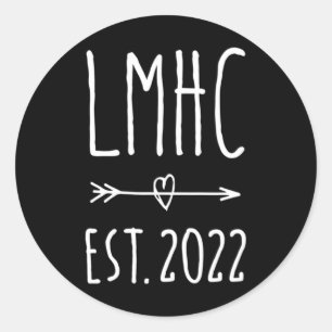 Licensed Mental Health Counsellor Graduation 2024 Classic Round Sticker