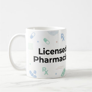 Licensed Pharmacist Personalized Mug   Modern ID B