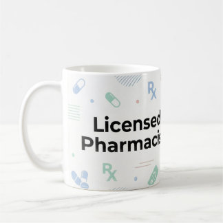 Licensed Pharmacist Personalized Mug | Modern ID B