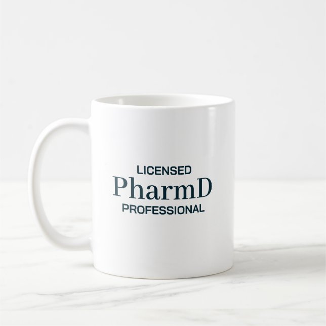 Licensed PharmD Professional Personalised Coffee Mug (Left)