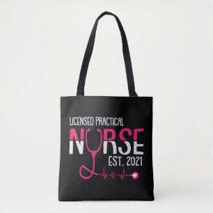 Licensed Practical Nurse Est LPN LVN Grad Student Tote Bag