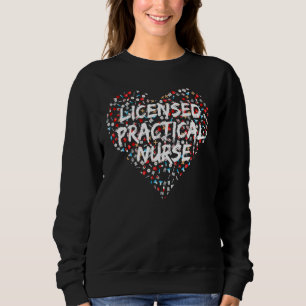 Licensed Practical Nurse Lpn Heart Design Sweatshirt