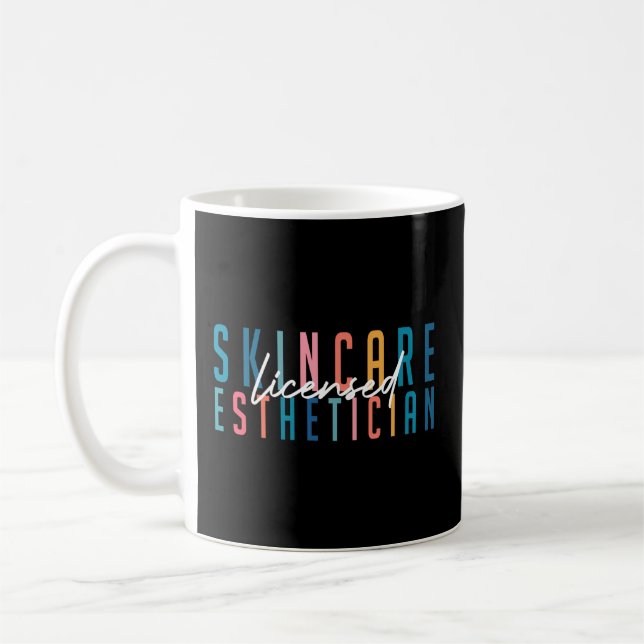 Licensed Skin Aesthetician Graduation Skin Aesthet Coffee Mug (Left)