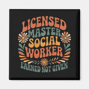 Licensed Social Worker Masters Msw Lmsw Graduation Magnet