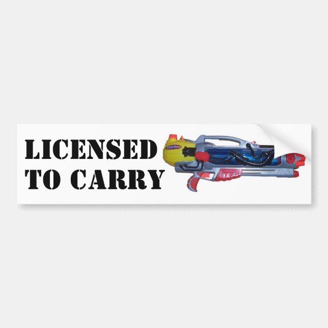 Licensed to Carry Bumper Sticker (Front)