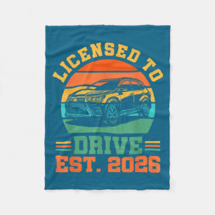 Licensed To Drive New Driver 2026 Boys Male Licens Fleece Blanket