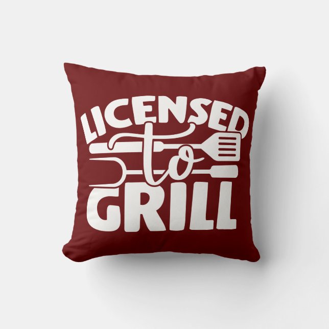 Licensed To Grill Cushion (Front)