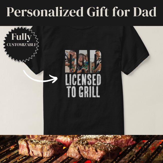 Licensed to Grill Funny Dad T-Shirt (Licensed to Grill Funny Dad T-Shirt)