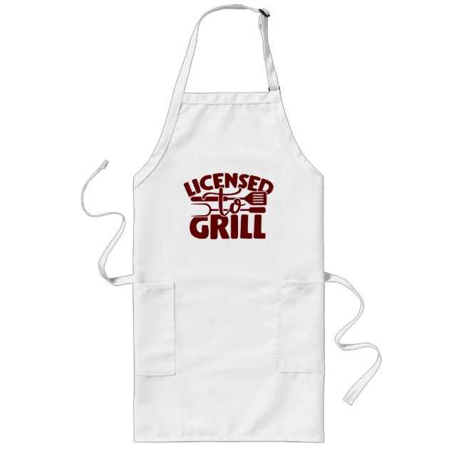 Licensed To Grill Long Apron (Front)