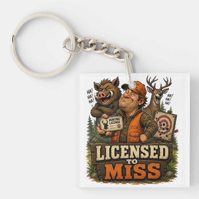 Licensed To Miss Key Ring (Front)