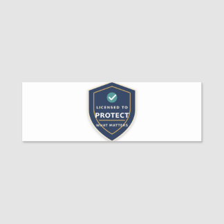 Licensed to Protect What Matters Insurance Agent N Name Tag