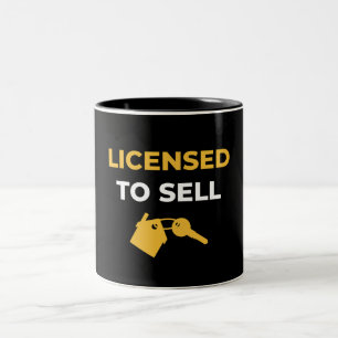 Licensed To Sell Two-Tone Coffee Mug