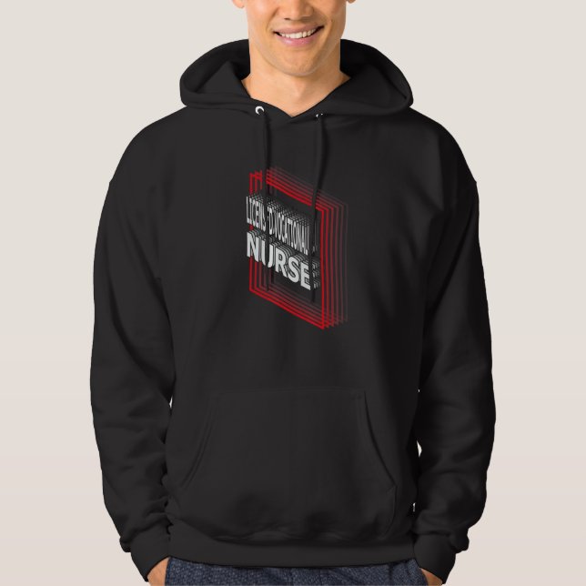 Licensed Vocational Nurse Job Title Appreciation R Hoodie (Front)