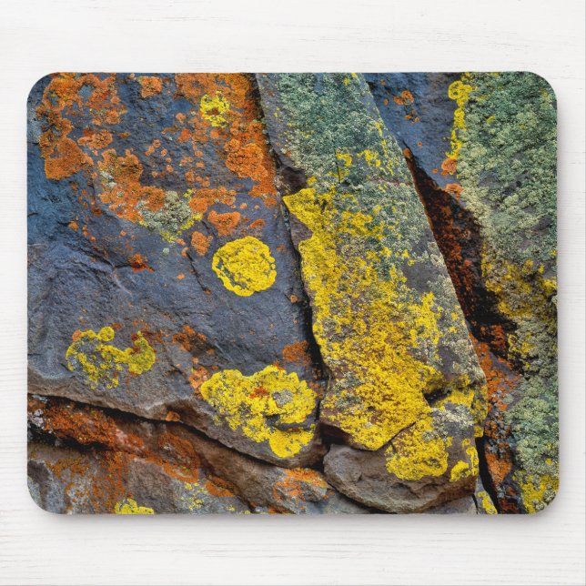 Lichen Covered Rocks Mouse Pad (Front)