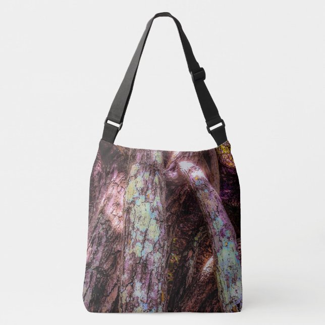 Lichen in Dappled Sunlight Crossbody Bag (Front)