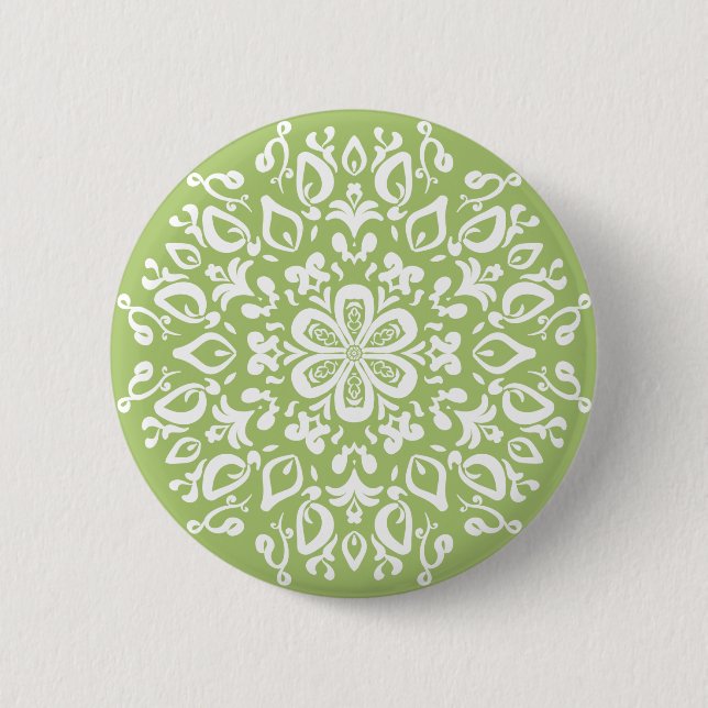 Lichen Mandala 6 Cm Round Badge (Front)