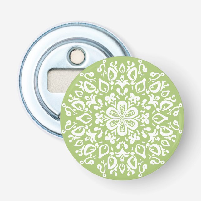 Lichen Mandala Bottle Opener (Front)