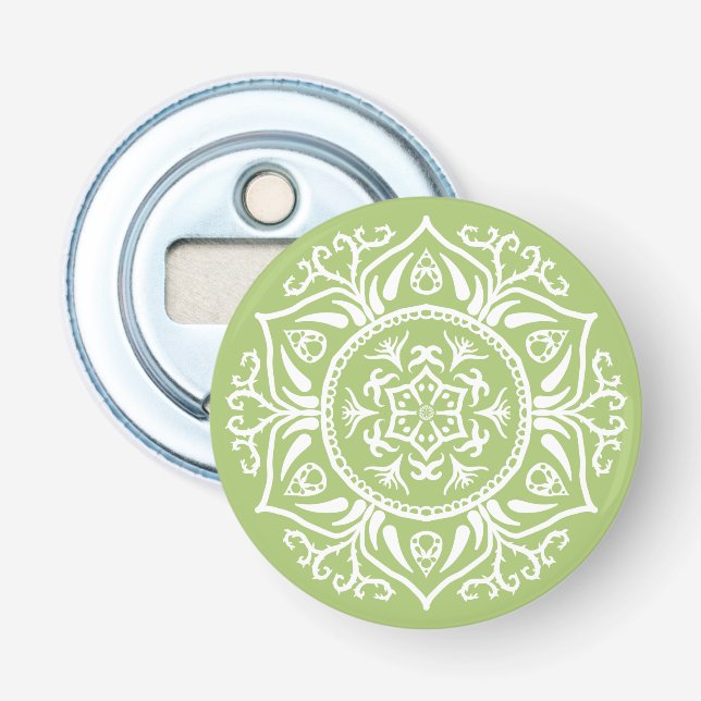 Lichen Mandala Bottle Opener (Front)