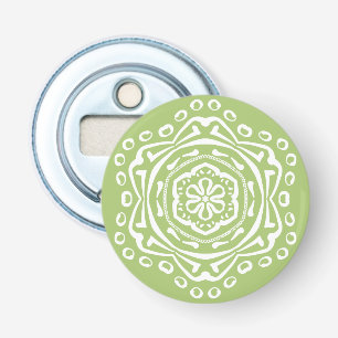 Lichen Mandala Bottle Opener