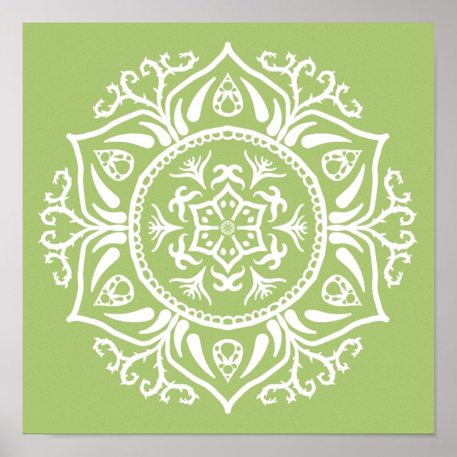 Lichen Mandala Poster (Front)