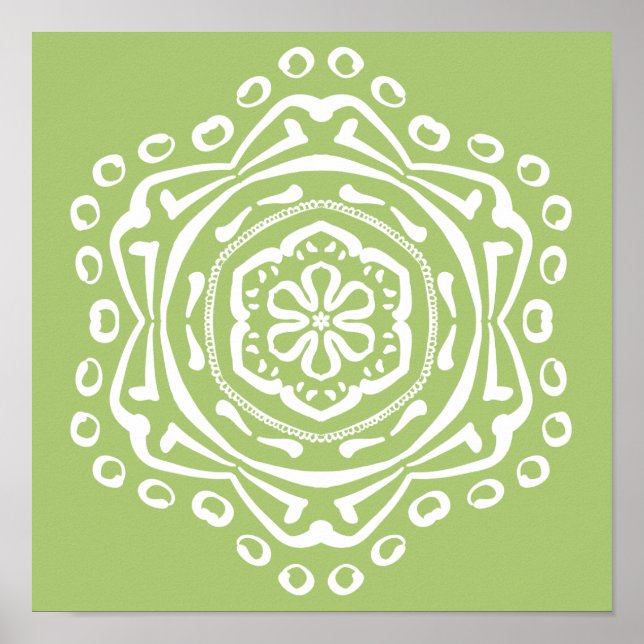 Lichen Mandala Poster (Front)