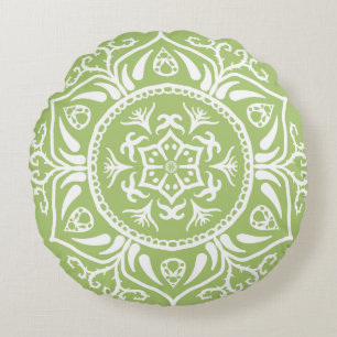 Lichen Mandala Round Cushion
