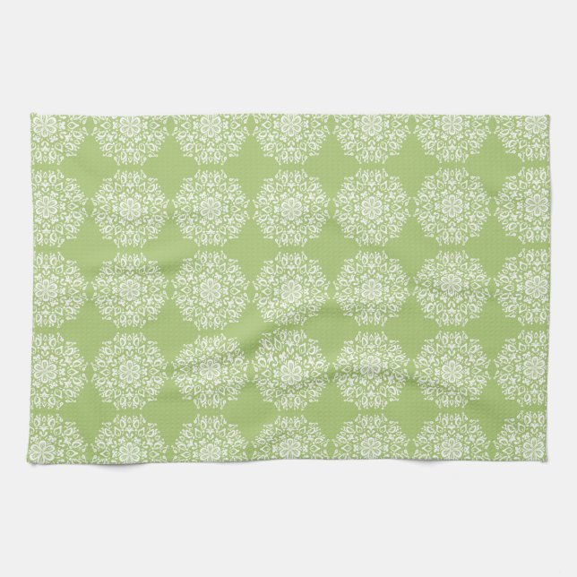 Lichen Mandala Tea Towel (Horizontal)