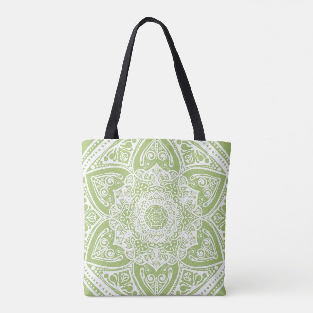 Lichen Mandala Tote Bag (Back)