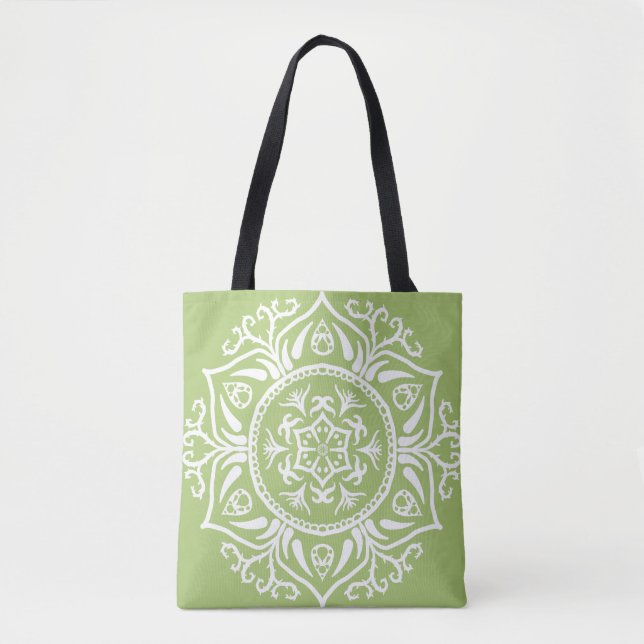 Lichen Mandala Tote Bag (Front)