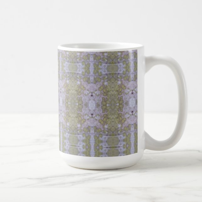 Lichen Moss Tree Bark Patterned Coffee Mug (Right)
