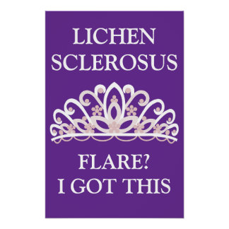Lichen Sclerosus Awareness "Flare? I Got This" Poster
