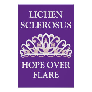 Lichen Sclerosus Awareness "Hope Over Flare" Poster