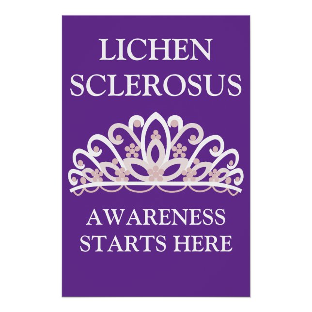 Lichen Sclerosus "Awareness Starts Here" Poster (Front)