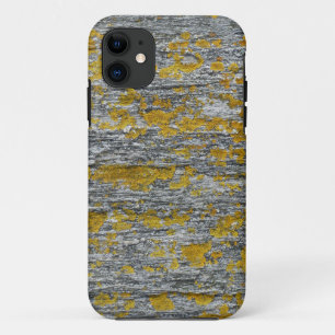 Lichens on granite stone iPhone 11 case
