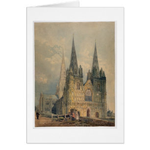 Lichfield Cathedral, Staffordshire, 1794 (w/c over