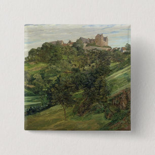 Lichtenberg Castle in Odenwald, 1900 15 Cm Square Badge