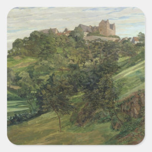 Lichtenberg Castle in Odenwald, 1900 Square Sticker