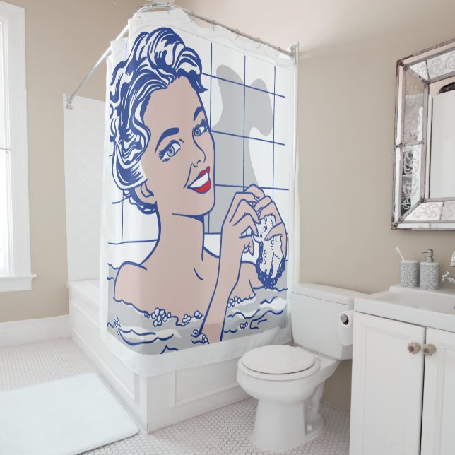 LICHTENSTEIN 3 SHOWER CURTAIN (In Situ)