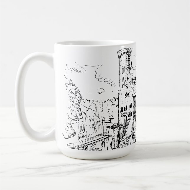 Lichtenstein Castle Coffee Mug (Left)
