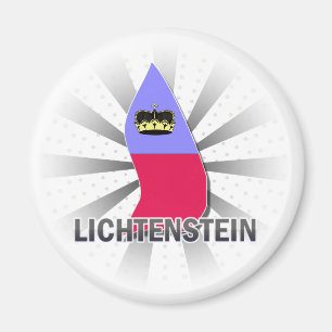 Lichtenstein Flag Map 2.0 Magnet