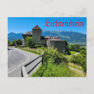 Lichtenstein - Vaduz Castle Holiday Postcard