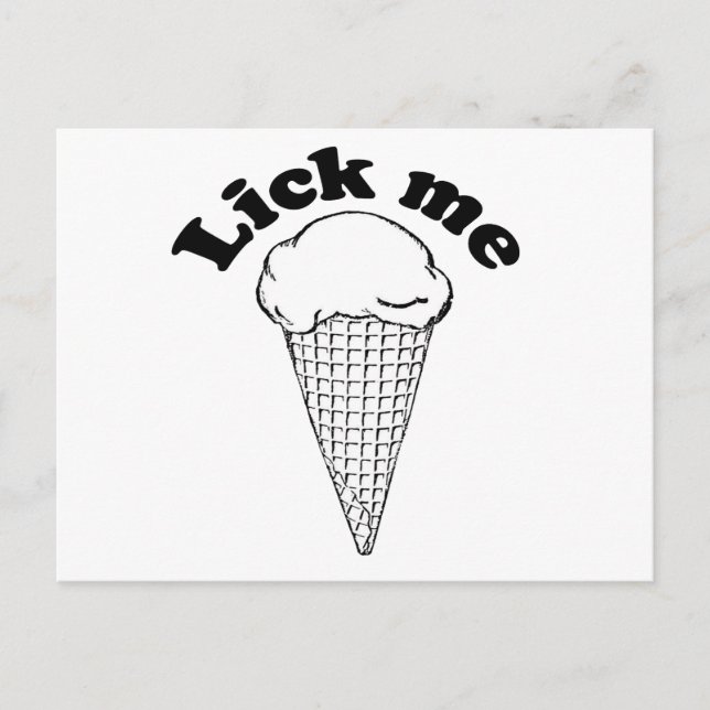 LICK ME POSTCARD (Front)