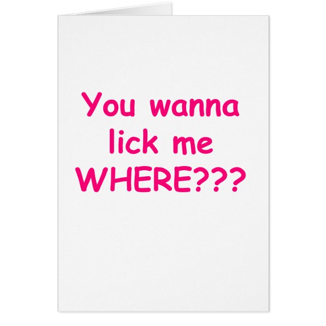 lick me where pink (Front)