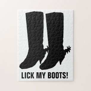 LICK MY BOOTS JIGSAW PUZZLE