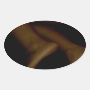 LICK MY FEET OVAL STICKER